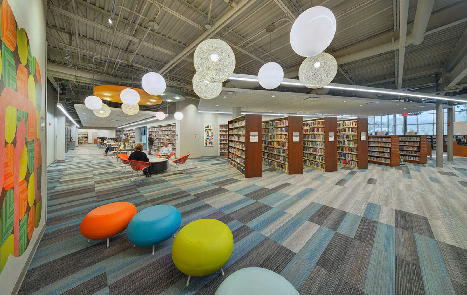 The Woodbourne branch of the Washington-Centerville Public Library reopened in 2018 after a two-year renovation and expansion. CONTRIBUTED