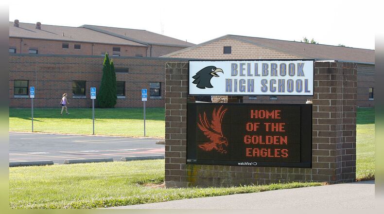 Bellbrook High School on Upper Bellbrook Road in Sugarcreek Township. TY GREENLEES / STAFF