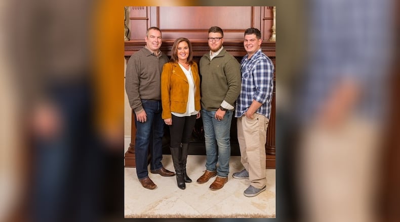 Don, Mary, Michael and Joe Taylor. Both of the Taylor sons are recovering from opiate addiction. CONTRIBUTED