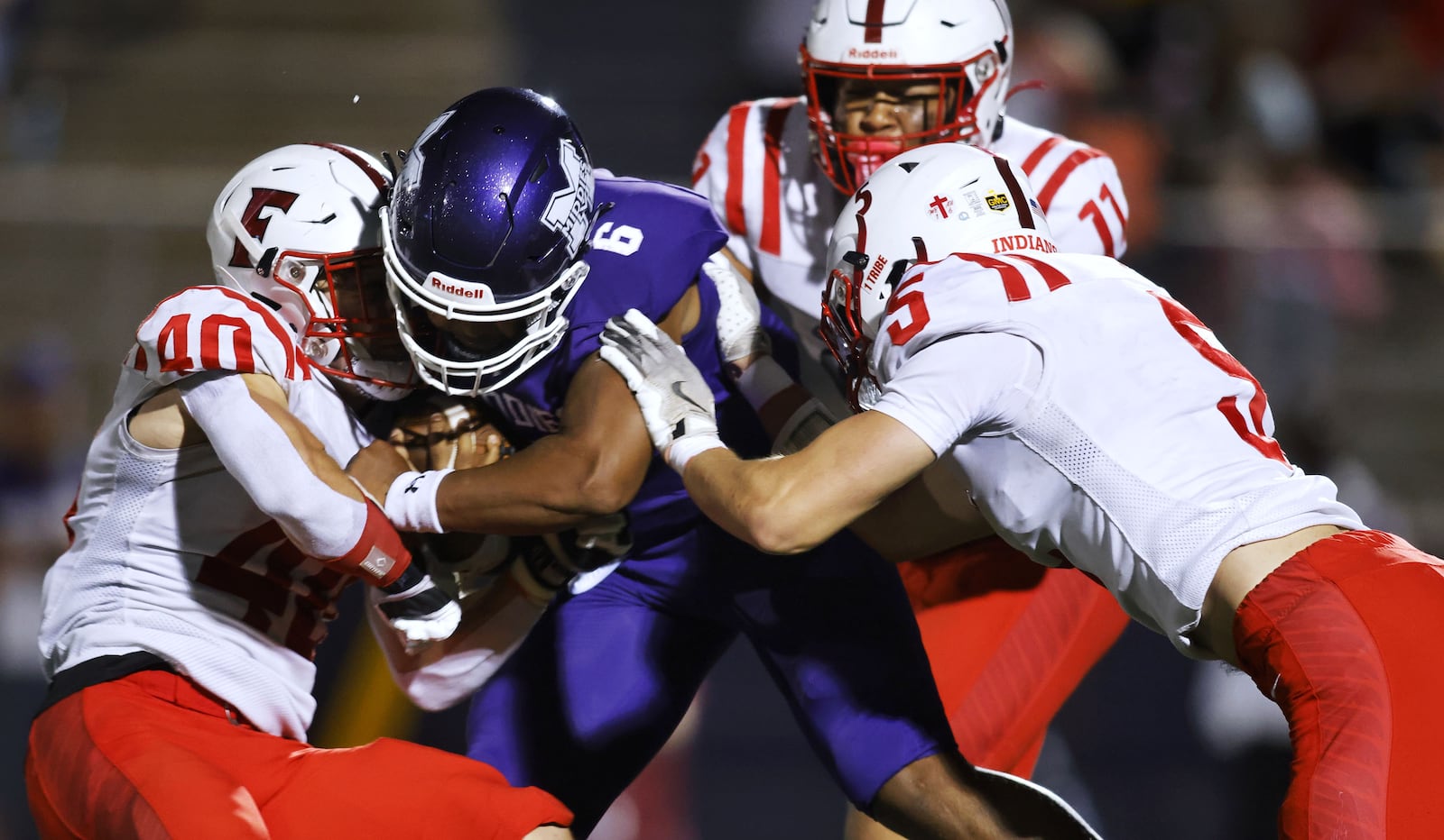 Middletown's Joseph "JoJo" Ward carries the ball during their 19-2 win over Fairfield Friday Aug. 29, 2025 at Barnitz Stadium. NICK GRAHAM/STAFF