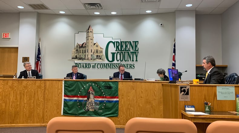In this file photo, the Greene County Commissioners meet March 23, 2023. FILE