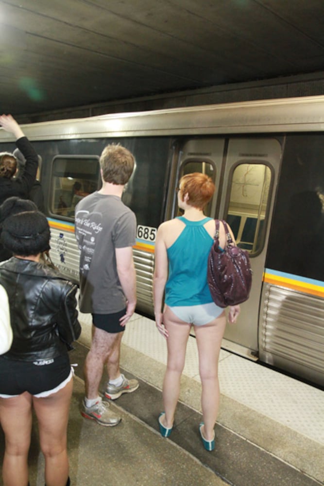 No Pants Subway Ride Atlanta 2013