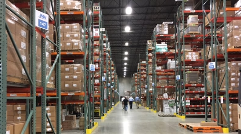 Besides this Miamisburg distribution center, local wholesaler and supplier Winsupply has distribution centers in Middletown, Conn., Aurora, Colo. and in Prince George, Va. THOMAS GNAU/STAFF