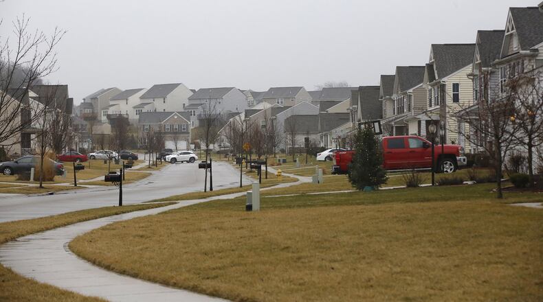 Spring Ridge development along New Germany-Trebein Road in Beavercreek. Dayton was ranked the fourth most affordable housing market for February by RealtyHop using American Community Survey Census data. The Dayton area, including Greene, Montgomery and Miami Counties has always been affordable, despite rising home prices in the last year. TY GREENLEES / STAFF