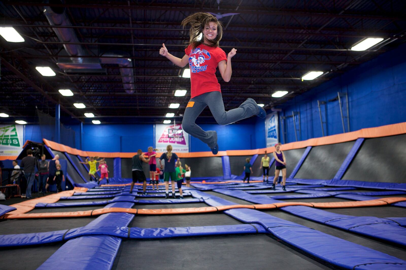 Sky Zone Trampoline Park in Washington Twp. can help your kids unleash some energy. FILE PHOTO