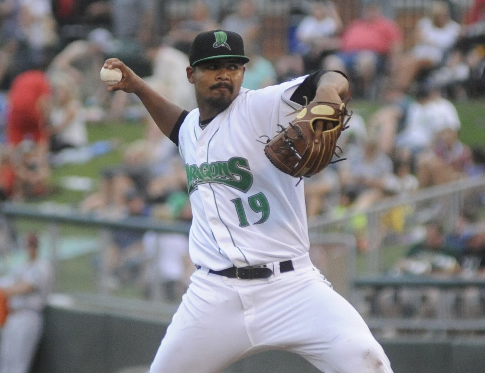 Dragons starting pitcher Tony Santillan. The Dragons hosted the Great Lakes Loons at Dayton’s Fifth Third Field on Thursday, June 15, 2017. MARC PENDLETON / STAFF