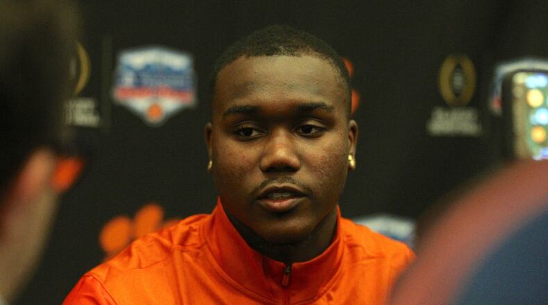 Clemson safety Jadar Johnson speaks at a press conference on Dec. 27, 2016.