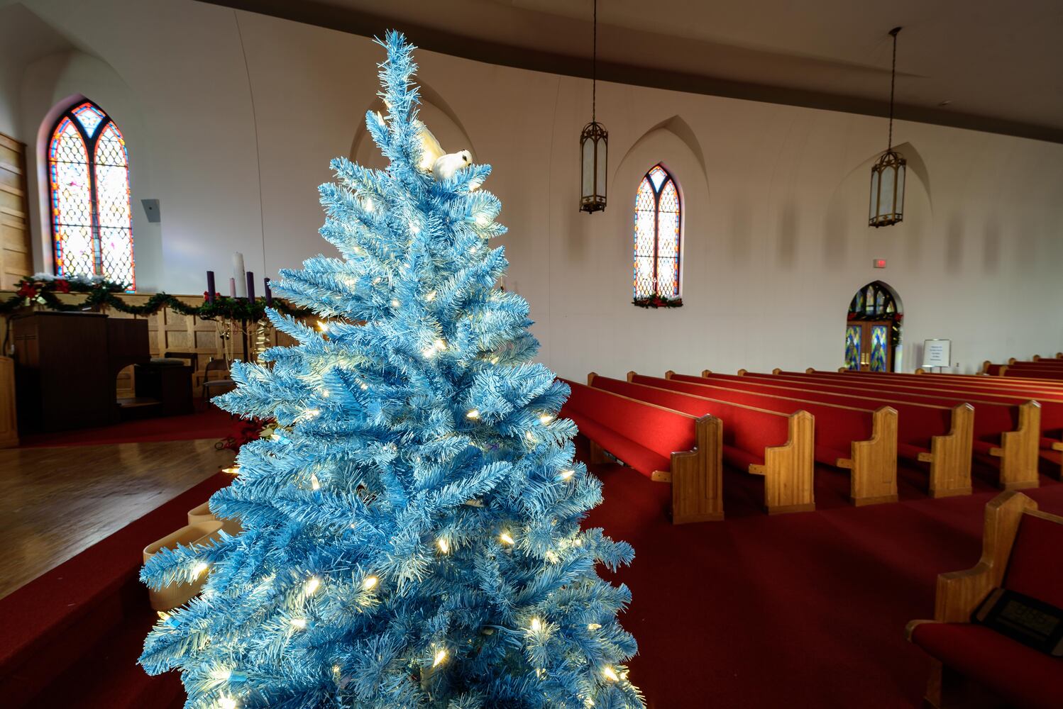 PHOTOS: A look inside Sulphur Grove Church in Huber Heights decorated for Christmas