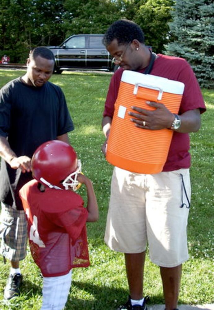 Pee Wee football practice