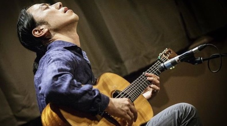 New York-based Hiroya Tsukamoto, performing at Waynesville Music in Waynesville on Saturday, Sept. 23, was born and raised in Kyoto, Japan and immigrated to the United States in 2000 on a guitar scholarship to the Berklee College of Music in Boston. PHOTO BY GARY ALTER