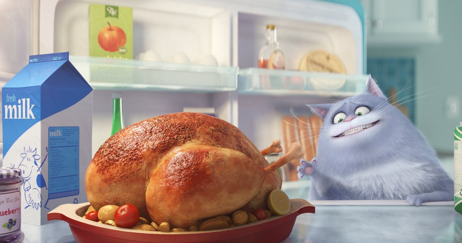 Chloe (LAKE BELL) is a fat cat who can't be bothered, unless you have food, in Illumination Entertainment and Universal Pictures' "The Secret Life of Pets," a comedy about the lives our pets lead after we leave for work or school each day. (Illumination Entertainment/Universal Pictures)
