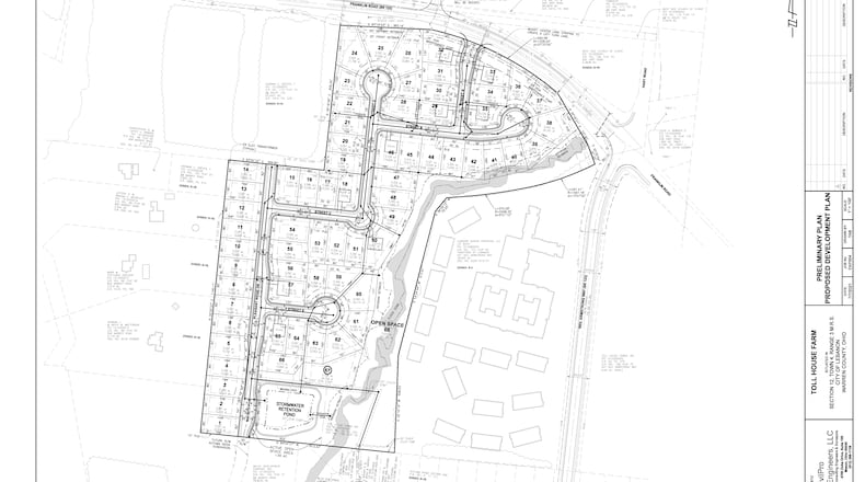 The developer of the next phase of the Toll House Farms development recently settled a lawsuit against the city of Lebanon and Lebanon City Council concerning backfill for sanitary sewer trenches. CONTRIBUTED/CITY OF LEBANON