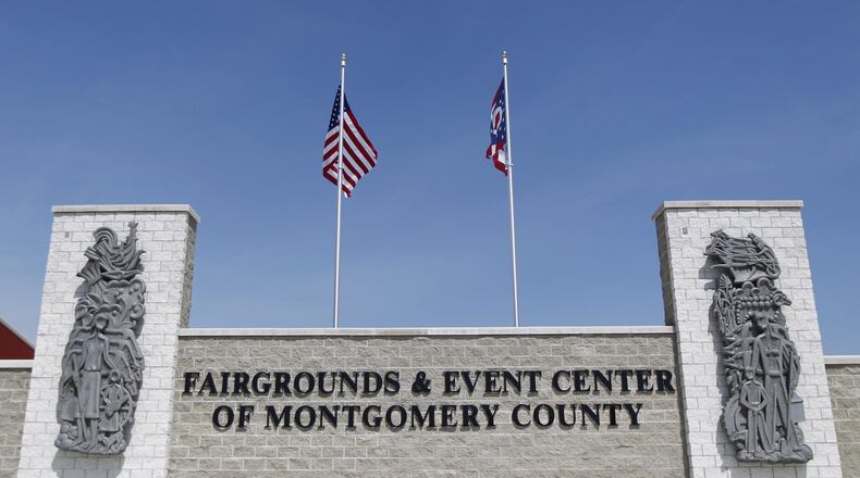 Wall near the main gate of the Montgomery County Fairgrounds. TY GREENLEES / STAFF