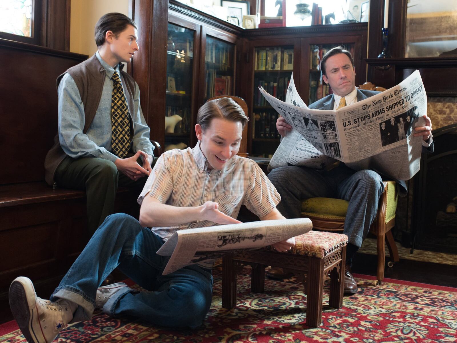 Richard Buchanan (Stanley Jerome), Eric Deiboldt (Eugene Jerome) and Rory Sheridan (Jack Jerome) appear in the Human Race Theatre Company production of Neil Simon s Brighton Beach Memoirs April 5-22 at the Loft Theatre. (Contributed Photo by Immobulus Photography)