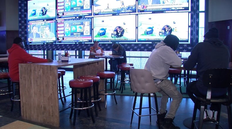 Hollywood Casino brought new gambling and dining options to its Barstool Sports Book in Lawrenceburg in a $2.4 million expansion. LOT TAN/WCPO