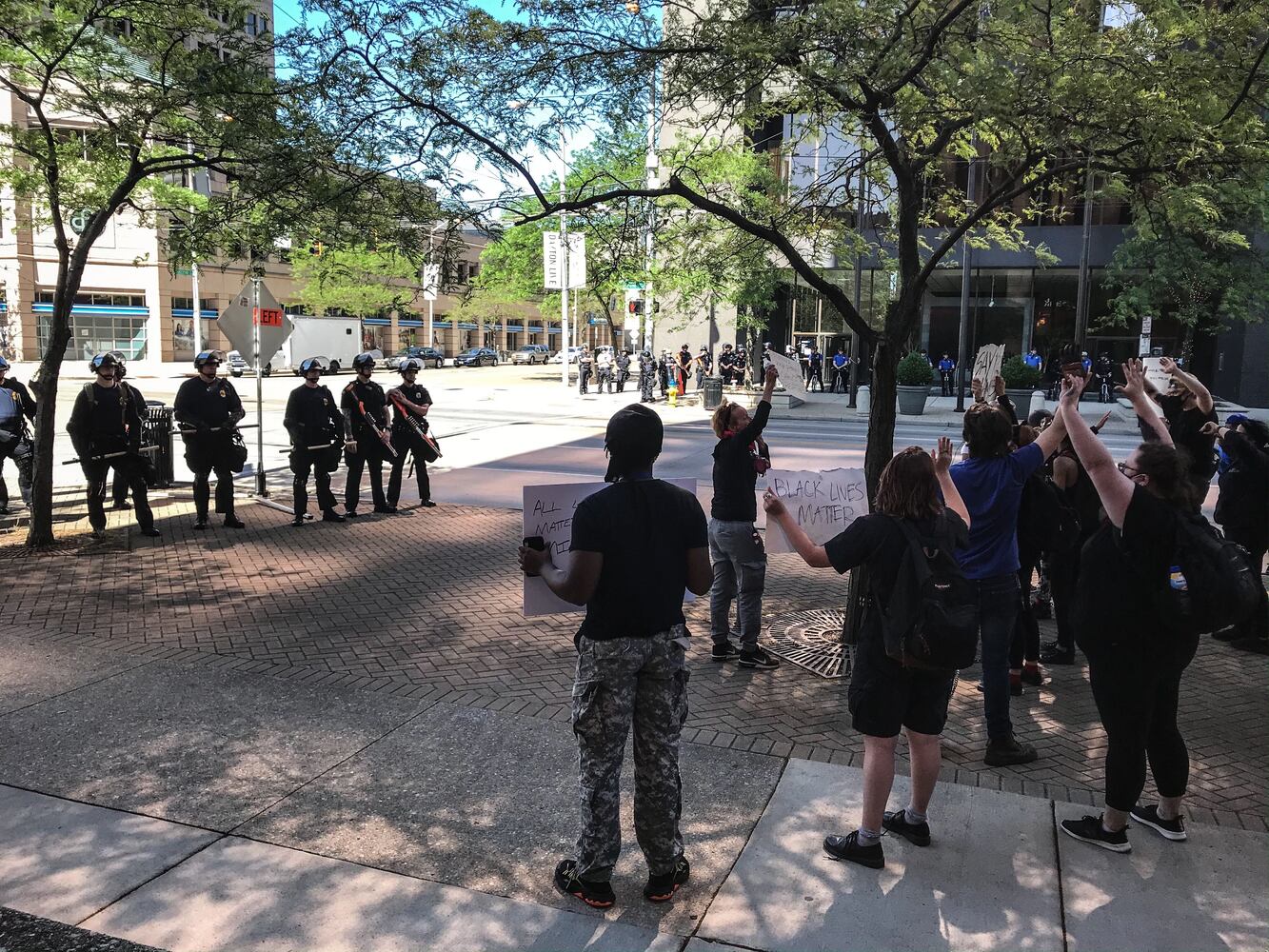 PHOTOS: Protesters gather at Courthouse Square Sunday afternoon
