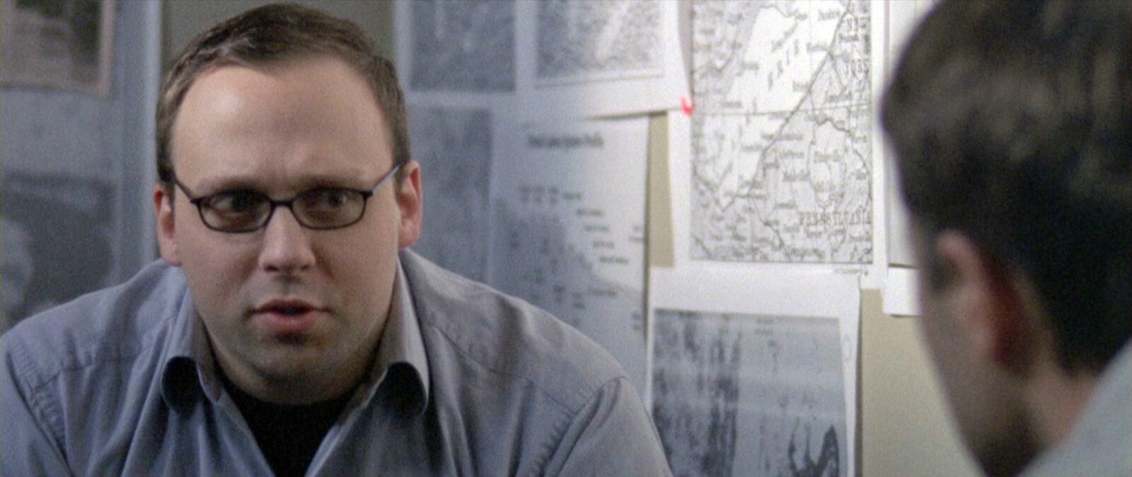A screen shot from the first film "A Savior Come My Way" - completed in 2011. Michael Box is shown acting in the film.