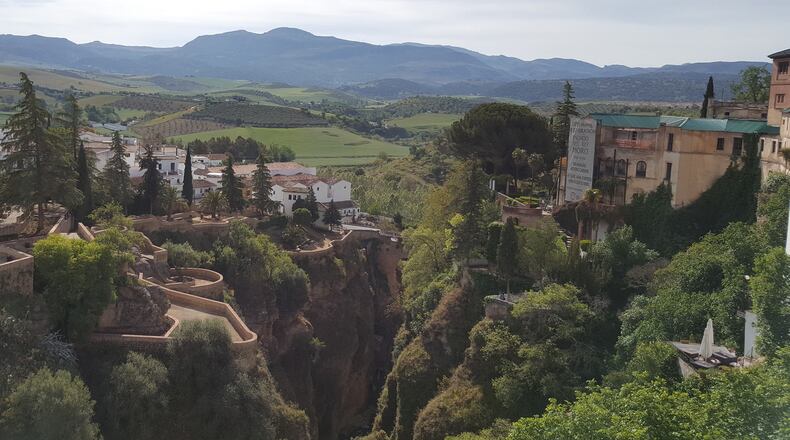 The picturesque town of Ronda, Spain offers commanding views of the countryside below. (Myscha Theriault/TNS)