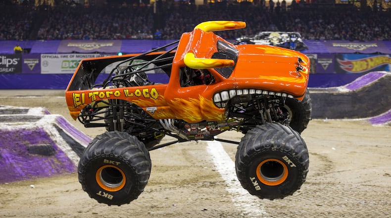Kayla Blood will be showcasing her driving prowess at the Wright State University Nutter Center behind the wheel of El Toro Loco as Monster Jam races into town for three shows Dec. 7-8. CONTRIBUTED