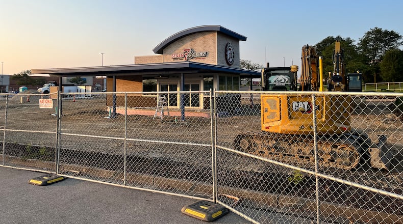 A new 7 Brew drive-thru coffee stand is expected to open in September at 2550 N. Fairfield Road in Beavercreek, across the parking lot from the new REI Co-op. NATALIE JONES/STAFF