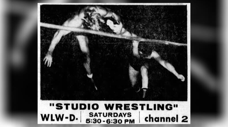 Studio television wrestling originated in Dayton in 1950. DAYTON DAILY NEWS ARCHIVES