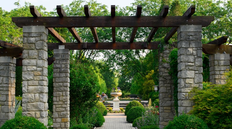 Formal gardens with tranquil spaces can be found throughout Wegerzyn Gardens MetroPark. CONTRIBUTED