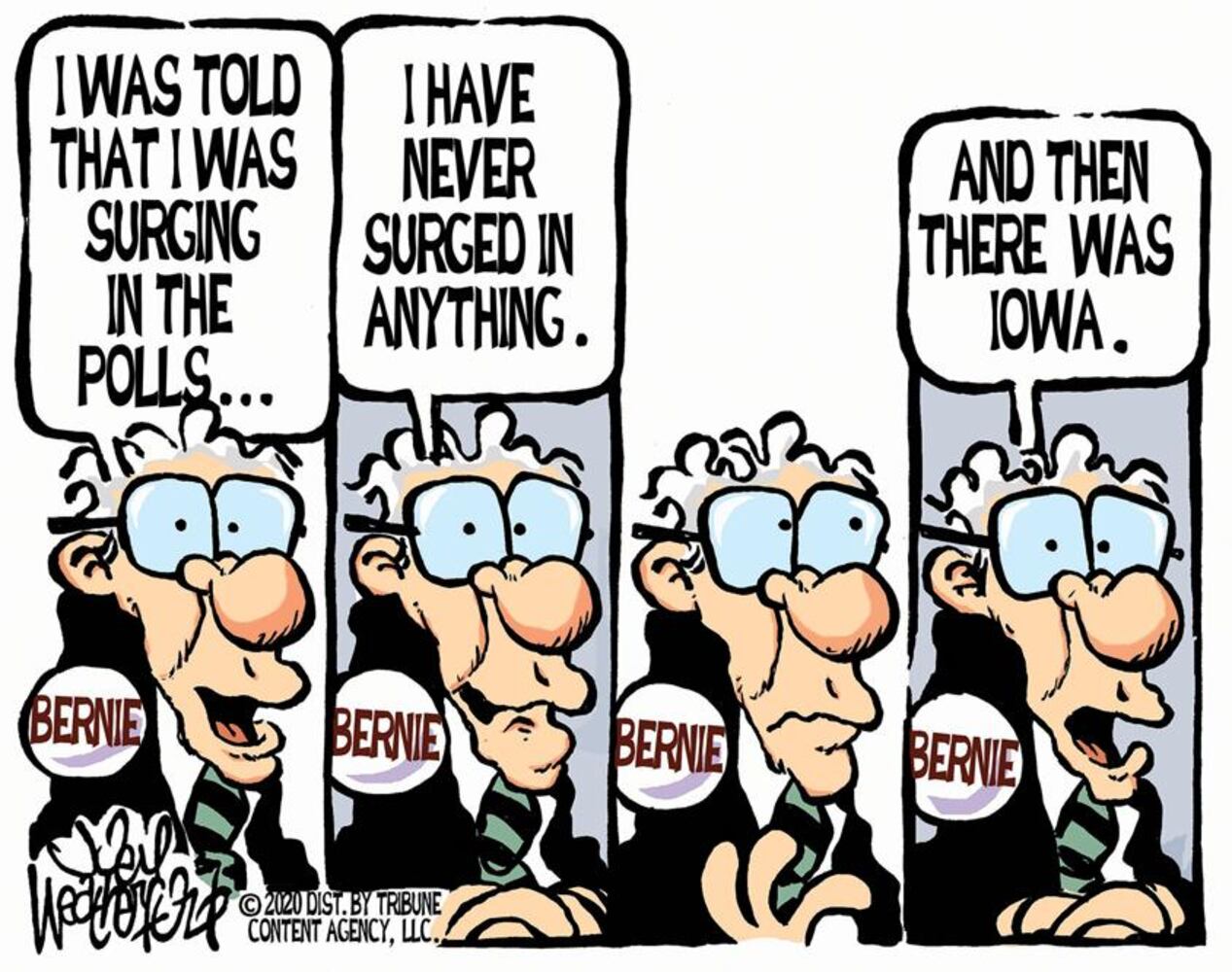 Week in cartoons: Iowa caucus, impeachment acquittal and more