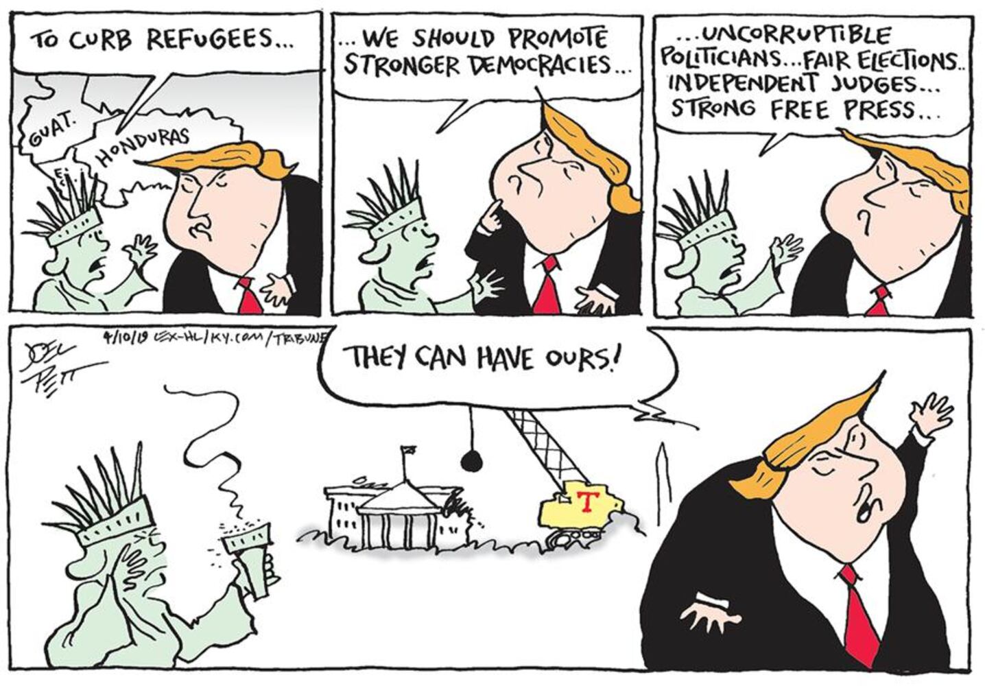 Week in cartoons: Trump’s tax returns, the black hole and more