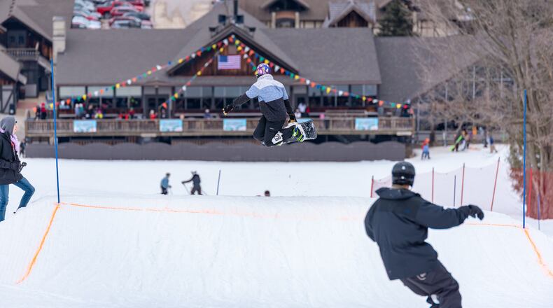 A look back at the 58th Annual Ski Carnival in 2019 at Snow Trails ski and tubing resort in Mansfield. The special celebration includes silly games and competitions for children and grown-ups, from three-person “bobsled tubing,” to bikini and Chippendale ski and boarding competitions. CONTRIBUTED PHOTOS FROM SNOW TRAILS