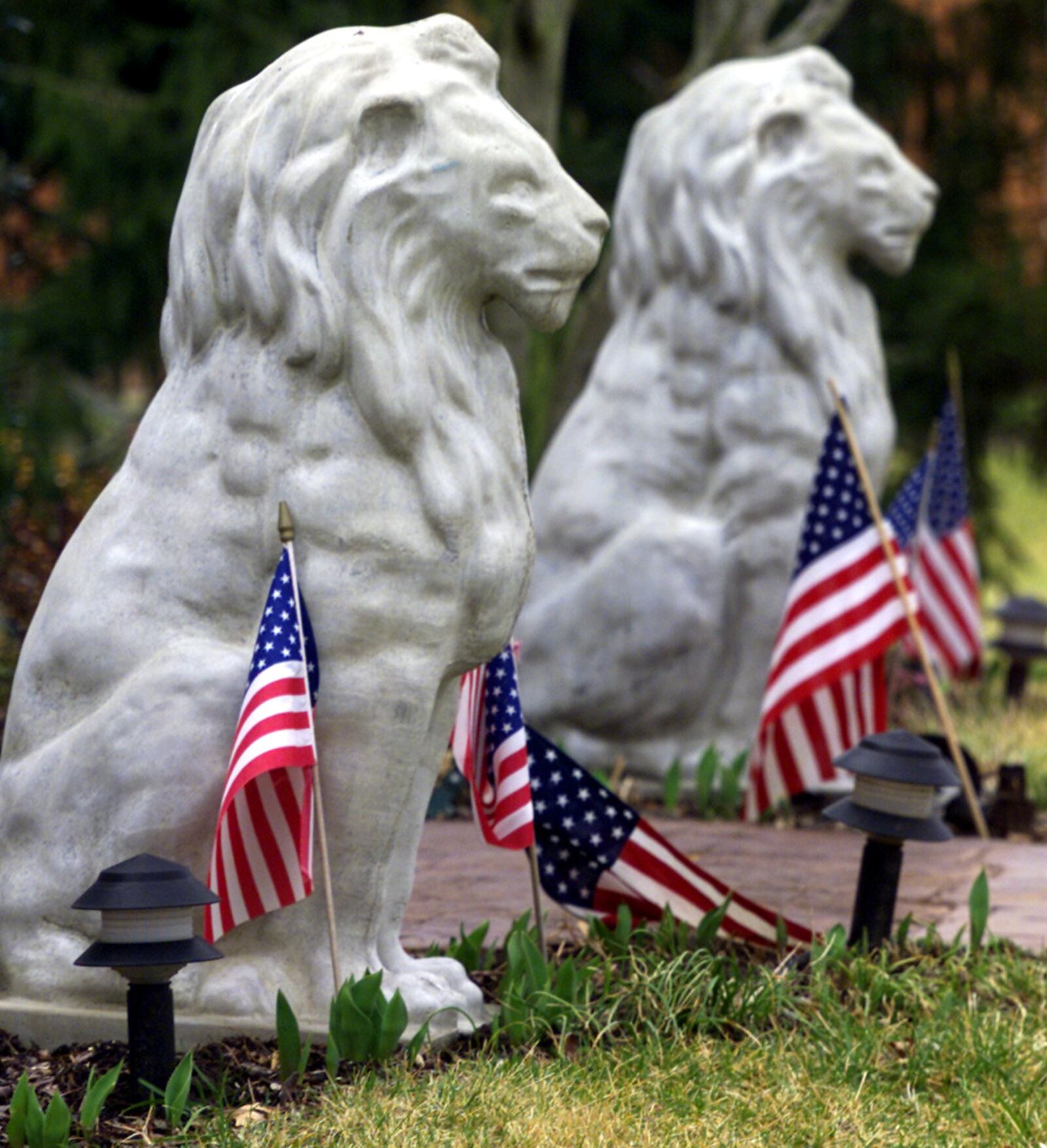 Homer Kern passed away at the age of 101 in 2002.  He was well know around the Germantown area for the lions he made.  People have them standing as sentries in front of their homes and businesses.
