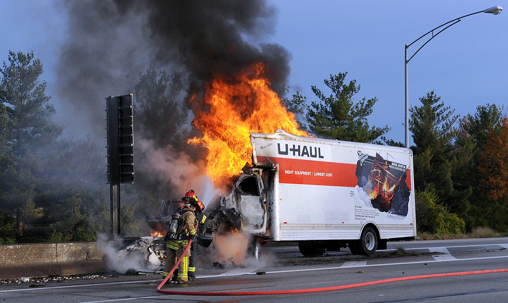 U-Haul Truck Fire