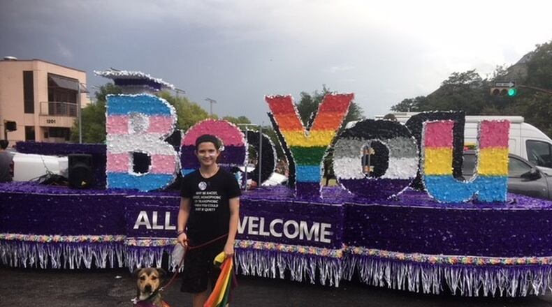 Jay at the Austin Pride Festival and Parade on Aug. 11. (Photo by Clara G. Herrera)