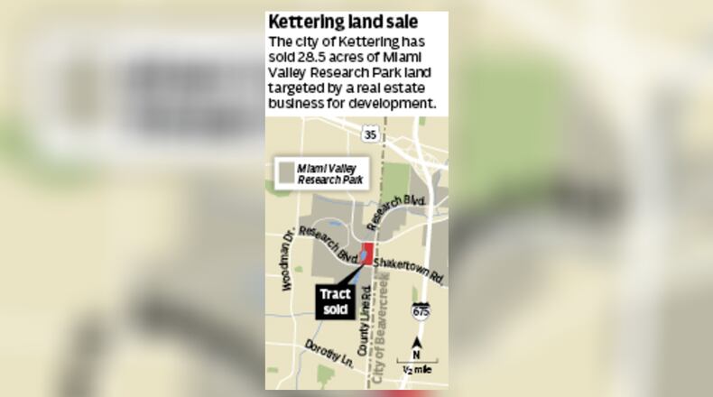 More than 28 acres of city of Kettering land at Miami Valley Research has been sold. STAFF