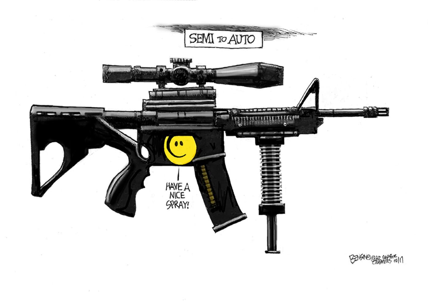 Week in cartoons: Gun control, paper towels and more