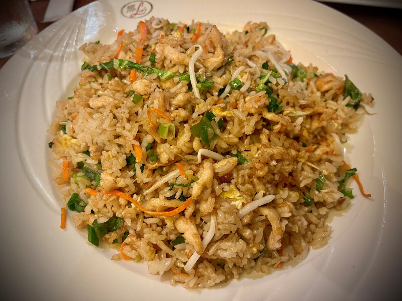 Chicken Fried Rice from Shen’s Szechuan & Sushi on Poe Avenue in Dayton. NATALIE JONES/STAFF