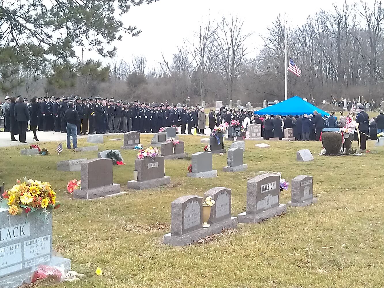 Officer Yaney funeral service