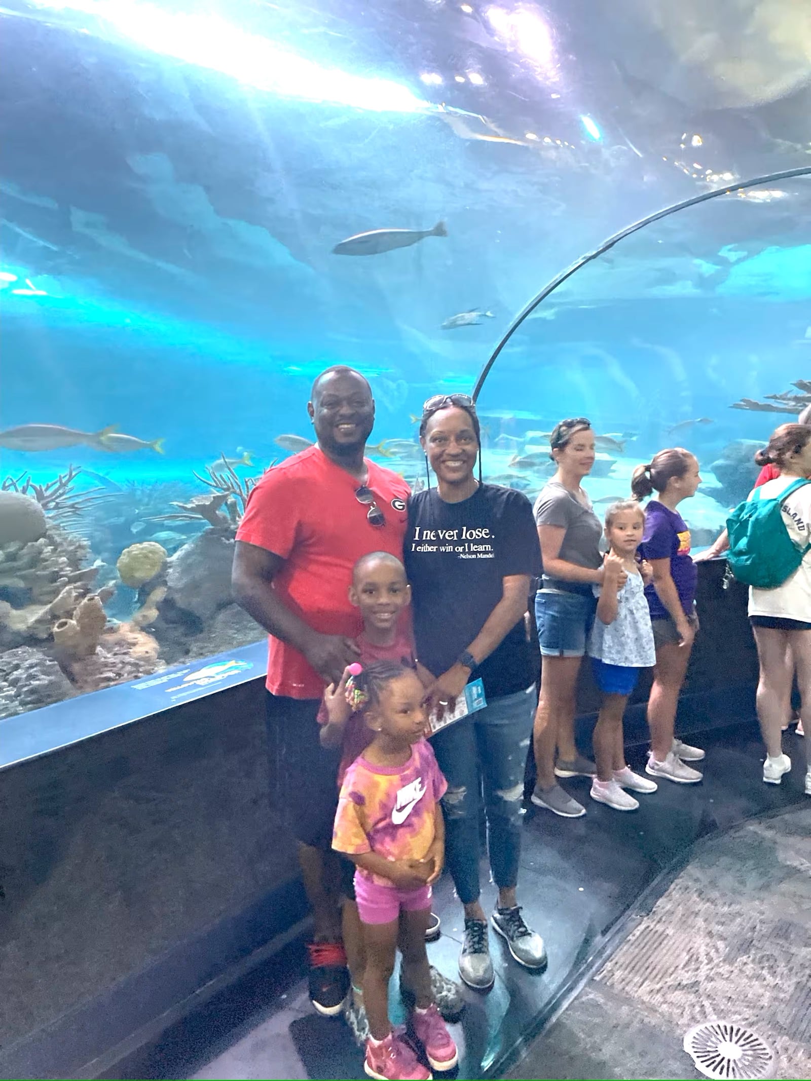 Brian and Alicia Brooks a couple of years ago with their two children: Brian, who was seven at time, and 4-year-old daughter Bailey. CONTRIBUTED