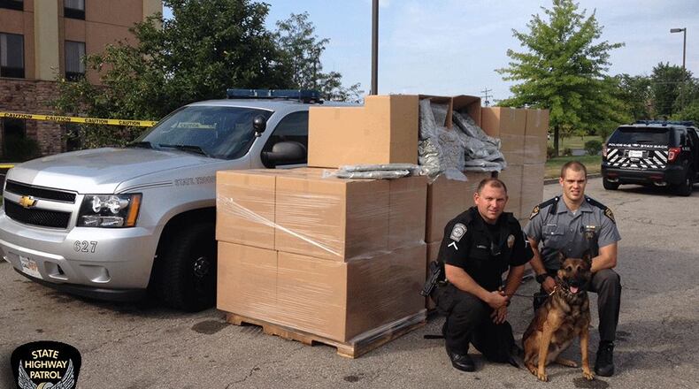 Over 1,000 pounds of marijuana were seized in Jefferson Twp. Contributed photo.