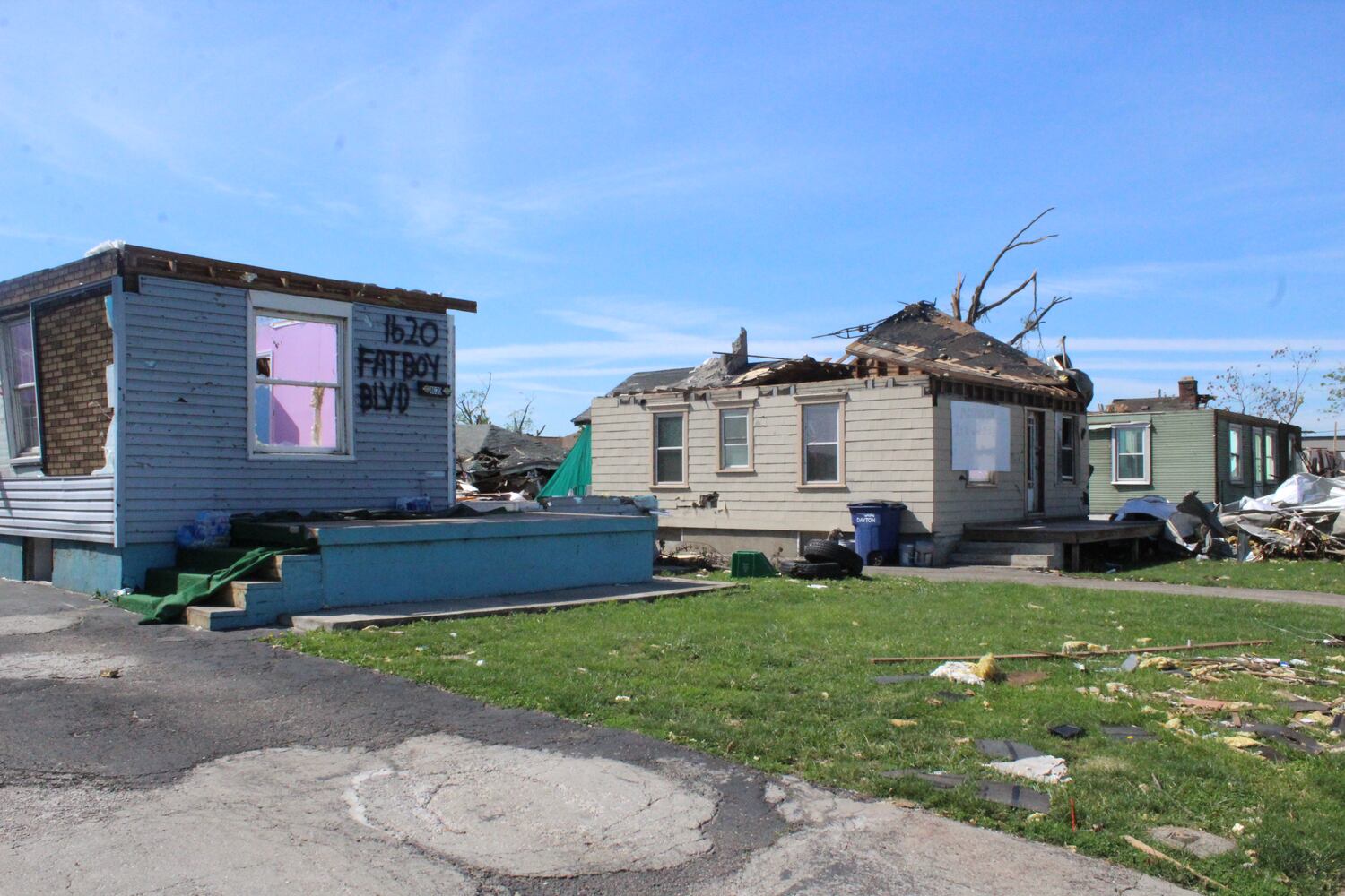 PHOTOS: Troy Street in Dayton two weeks after the Memorial Day tornadoes