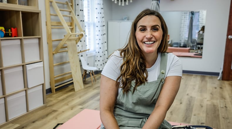 Megan Miller is the owner of Polka Dot Kids, a pediatric therapy clinic in Springboro. JIM NOELKER/STAFF