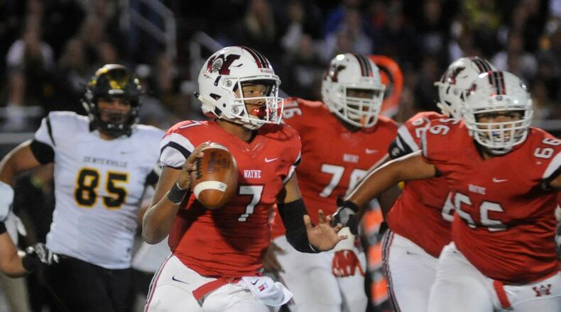 Wayne QB Rashad McKee. Centerville defeated host Wayne 39-22 in a Week 6 high school football game on Friday, Sept. 29, 2017. MARC PENDLETON / STAFF