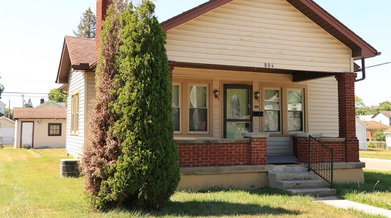 The 2-bedroom bungalow with a full, unfinished basement, offers about 960 sq. ft. of living space, and is set on a corner lot. The home has a 1-car, detached garage with an entrance driveway from the connecting street. CONTRIBUTED PHOTO BY KATHY TYLER