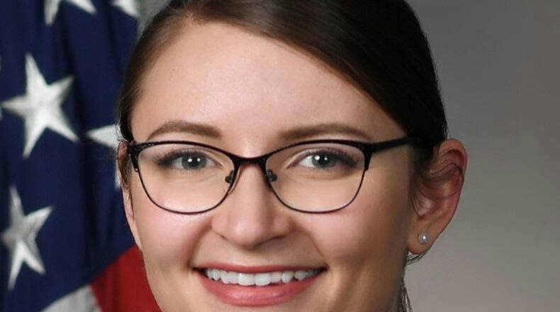 Capt. Devin DePalmer, an instructor within the Air Force Institute of Technology’s Civil Engineer School is the Air Education and Training Command winner of the 2022 General Wilma Vaught Visionary Leadership Award. U.S. AIR FORCE PHOTO