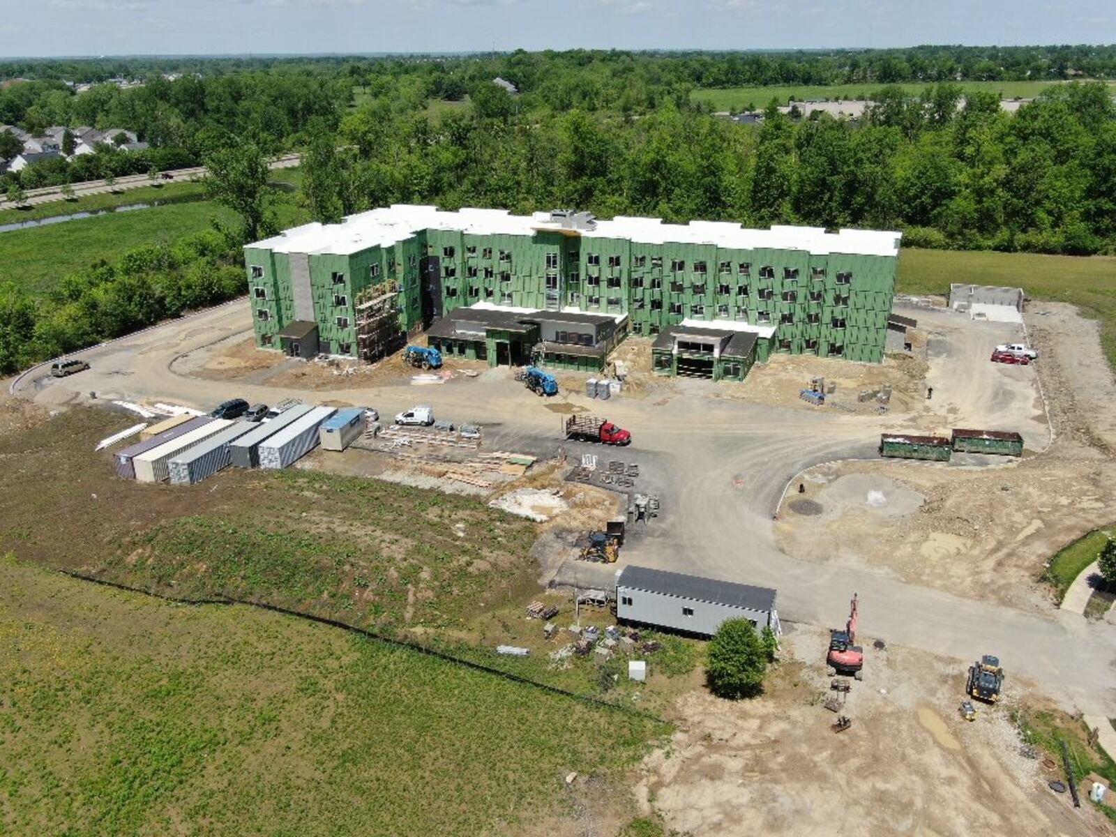 A 111-suite Residence Inn by Marriott is being constructed in Miamisburg just west of the Austin Boulevard interchange. Permit records indicate a construction cost of $12.1 million for the 90,000-square-foot facility. CONTRIBUTED