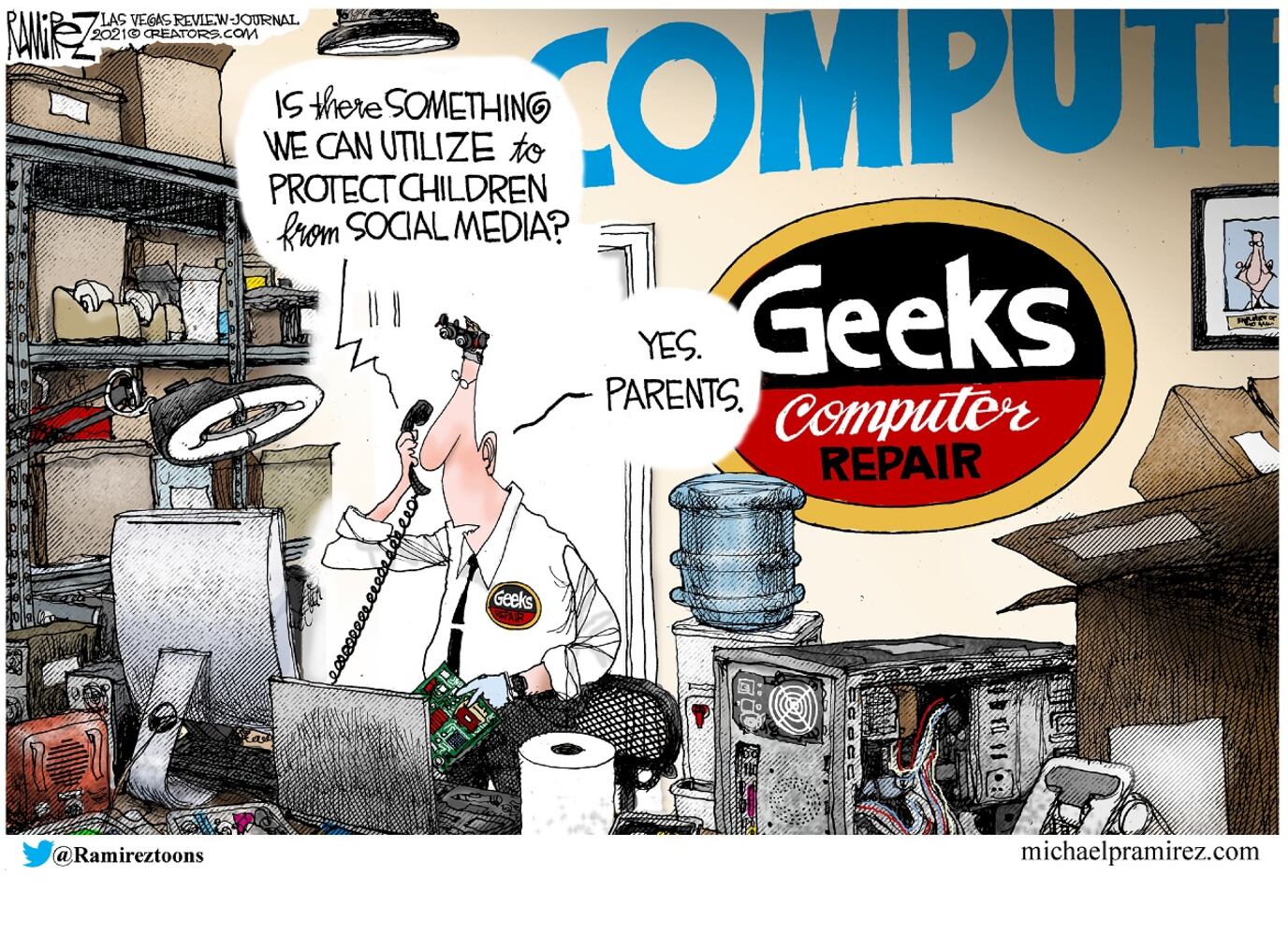 WEEK IN CARTOONS: Gen. Colin Powell, supply chain woes and more