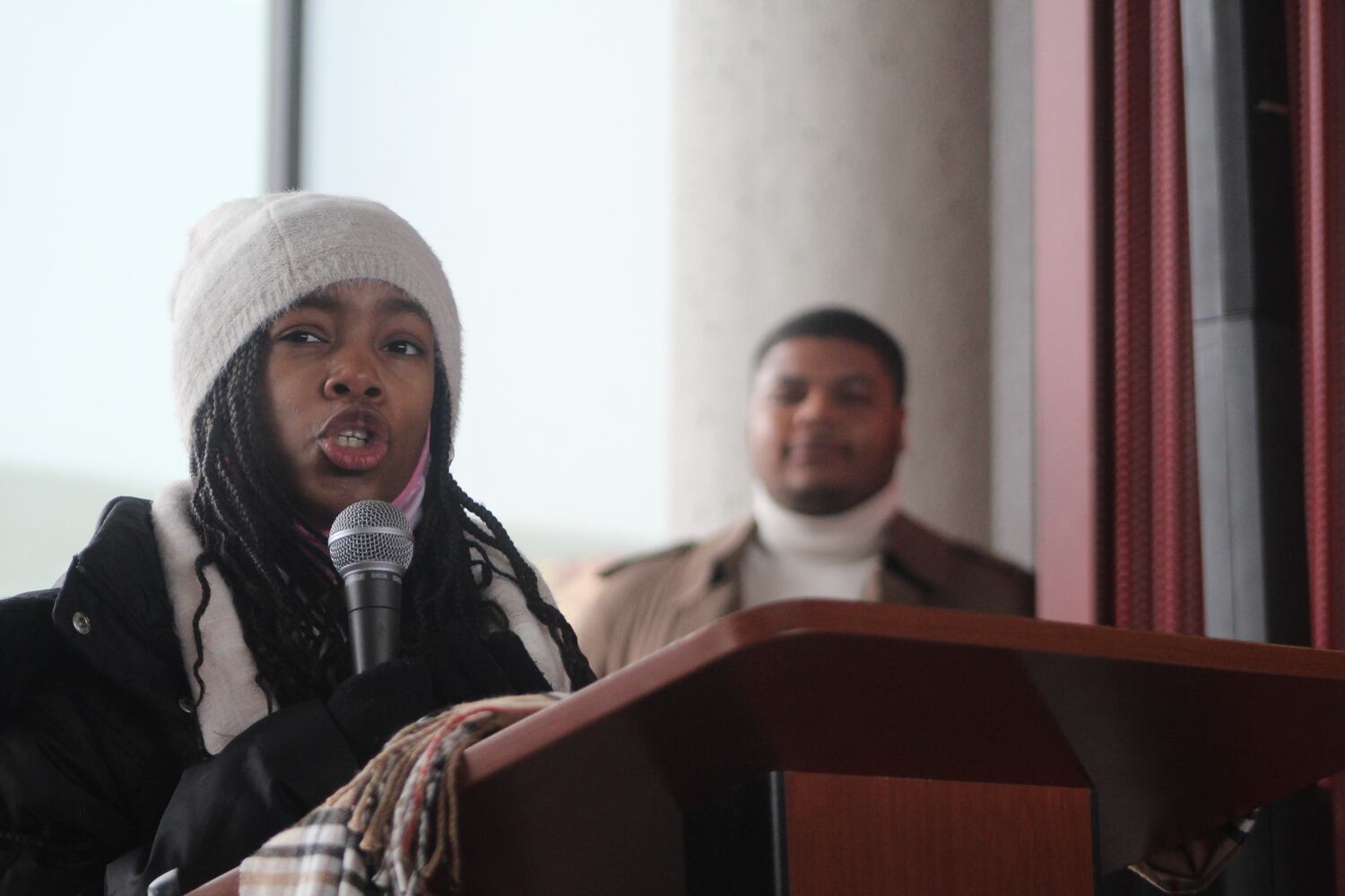 Speakers at the MLK Memorial March in Dayton