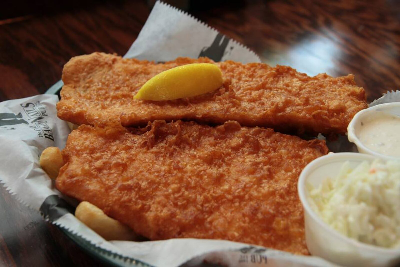 Fish and Chips from The Old Bag of Nails Pub of Columbus. (Source: Facebook)