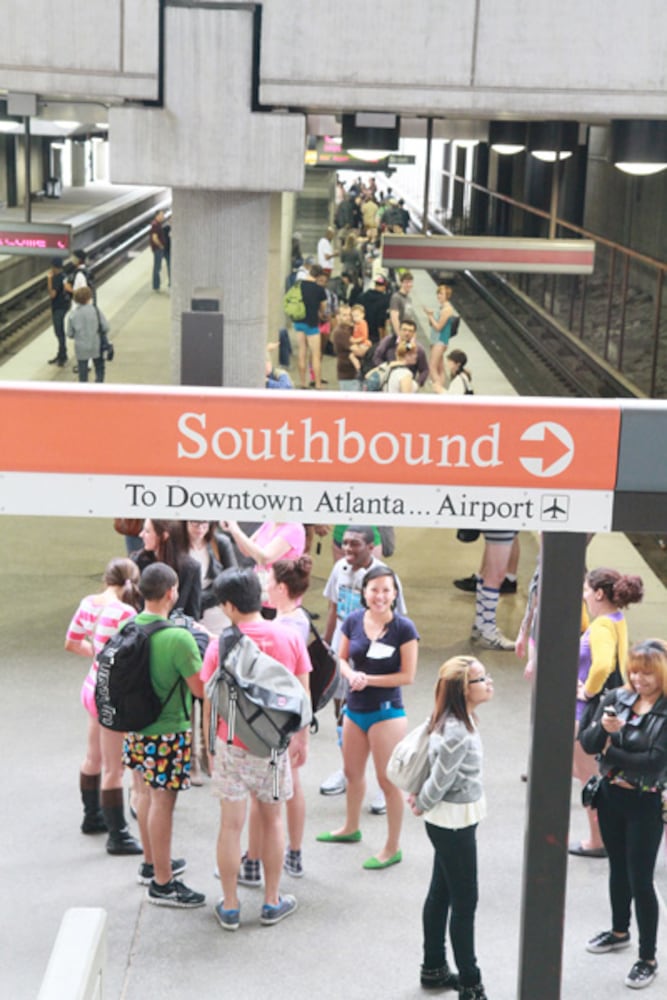No Pants Subway Ride Atlanta 2013