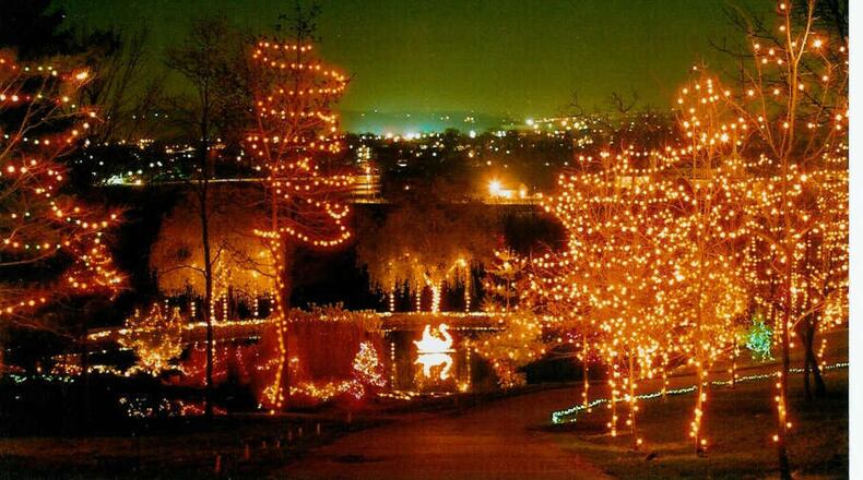 Guests at Holiday Lights at Pyramid Hill can drive through and enjoy more than a million lights on display. CONTRIBUTED