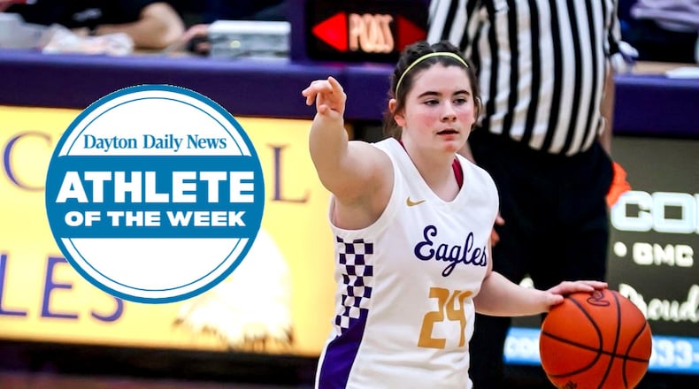 Eaton junior Autumn Gillenwater is the Dayton Daily News Athlete of the Week for her performance during the week of Feb. 16-22. CONTRIBUTED